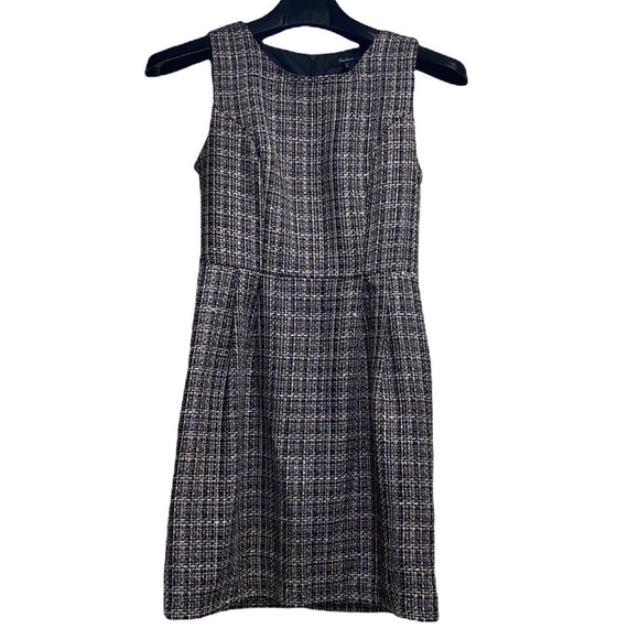 Monteau Tweed pencil Dress size small black/white - Picture 1 of 8